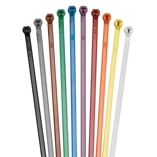 LS-4.6-520A Ty-Rap Heavy Duty Cable Tie, 20-1/2 in L x 0.187 in W x 0.01 in THK, 304 Stainless Steel, Metallic Gray