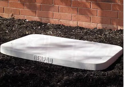 GenPad Standard 3 Inch Composite Cement Pad for Generac 9kW-24kW Generators, 54INx31INx3IN
