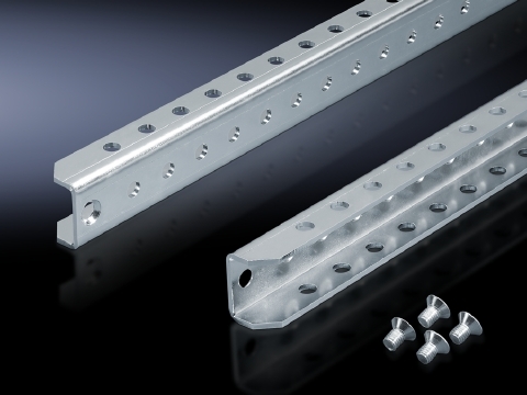 8612760 Punched Rail, 38 mm H x 25 mm W, For Use With TS Series 24 in W x 24 in D Enclosure, Sheet Steel