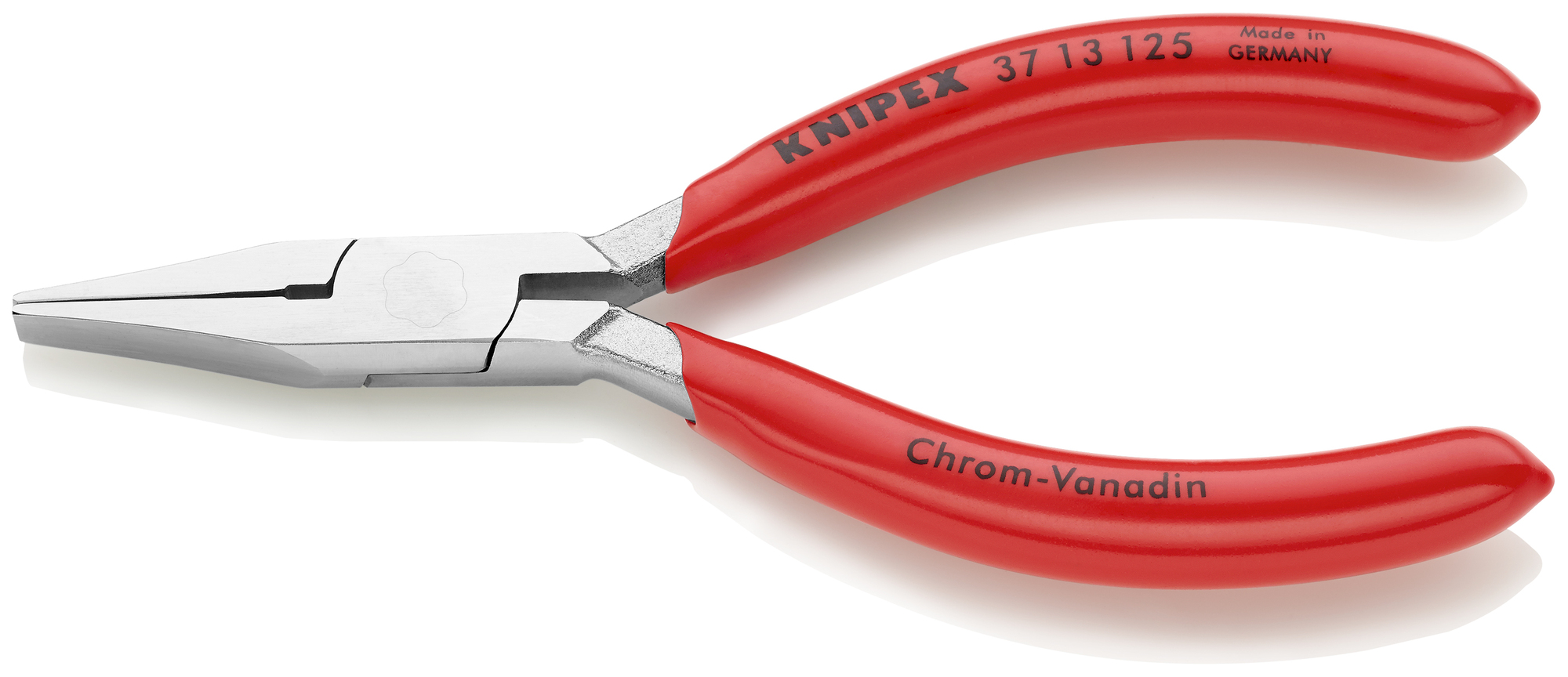 Electronics Gripping Pliers, 5 in., Plastic Coating, Flat Jaw
