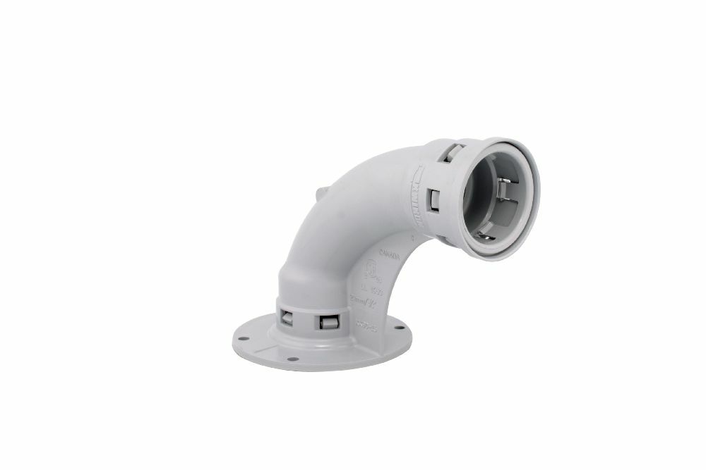 089055 Cor-Line Stub Down Fitting, 1/2 in, 90 deg, PVC
