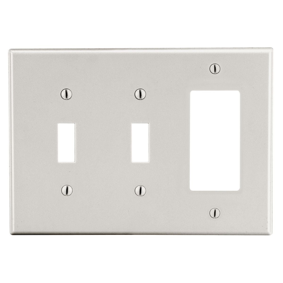 P226LA Non-Metallic Standard Wall Plate, 3 Gangs, 6.5 in W x 4.63 in H, Polycarbonate Thermoplastic, Light Almond