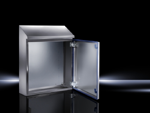 1306600 HD Series 1-Door Compact Freestanding Enclosure, 15 in W x 8.3 in D x 17 in H, NEMA 13/4X/IP66/IP69K NEMA Rating, 304 Stainless Steel