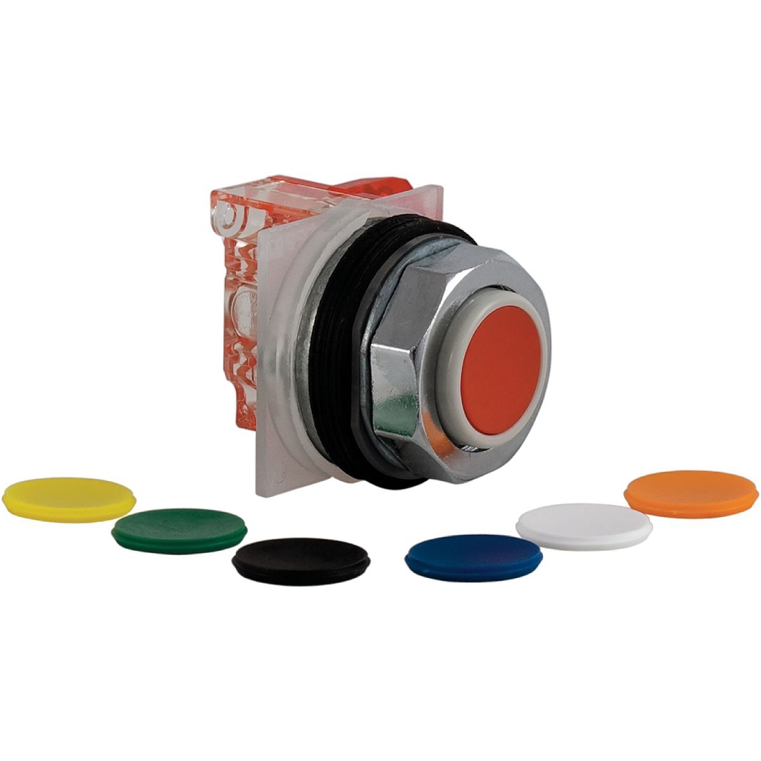 9001KR3UH13 Harmony Type K Heavy Duty Dusttight/Oiltight/Watertight Mechanically Interlocked Non-Illuminated Pushbutton, 30 mm, 1NO-1NC Contact, Slow Break Contact
