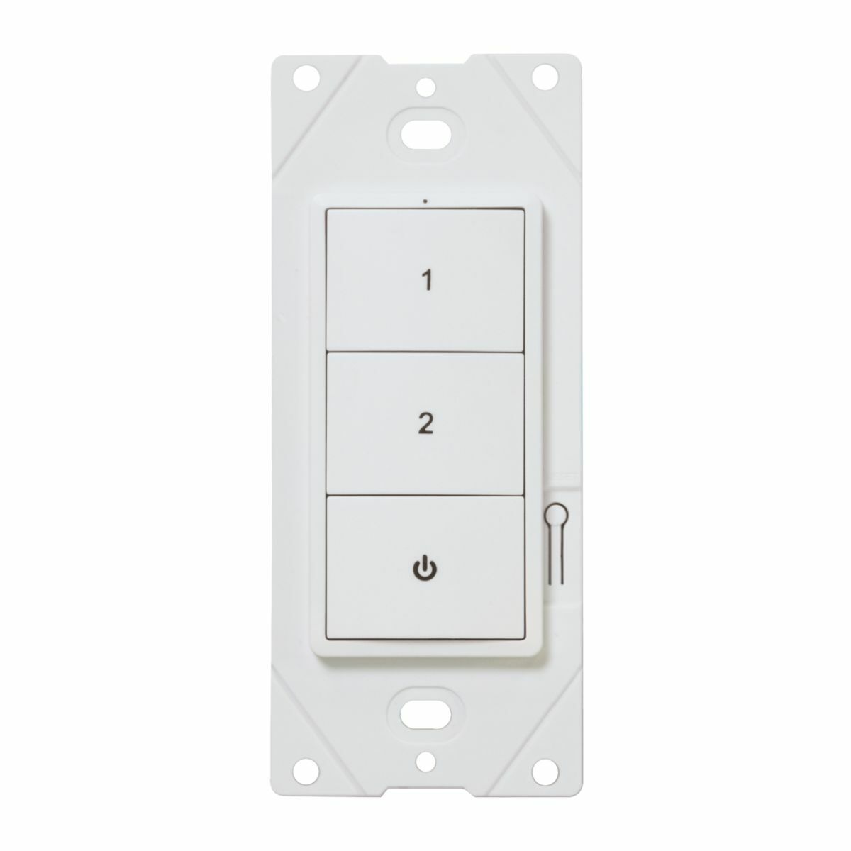 WWBL3-RL-W WaveLinx WWBL3 3 Button Wall Station, 2-Button with Raise/Lower Switch, Raise/Lower Operation, 100 f