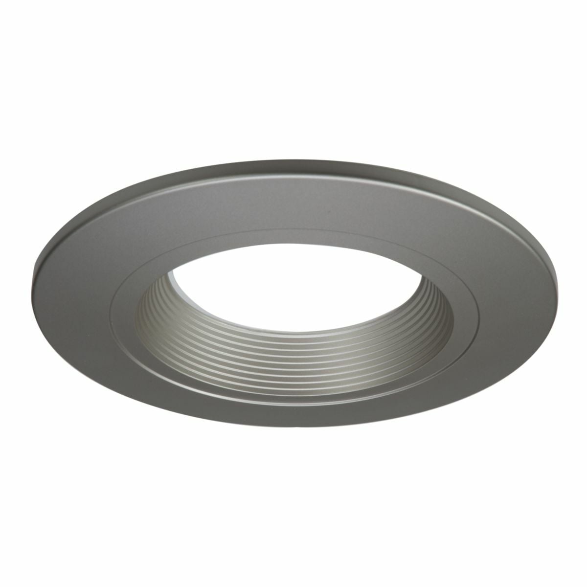 RL4TRMSNB Halo RL4 Baffle Designer Trim Ring, 4 in Dia Inside x 5.3 in Dia Outside, LED Lamp, For Use With RL460WH 4 in Recessed Retrofit Module, Polycarbonate