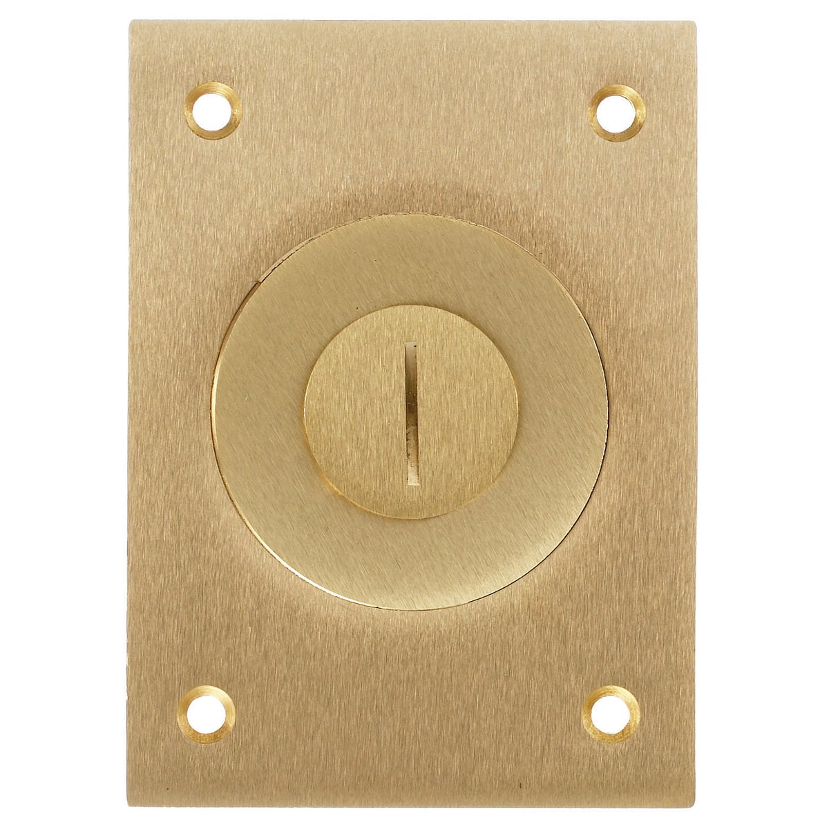 S2425 Machined Standard Floor Box Cover, 2.99 in L x 4.16 in W x 0.31 in D, Metallic