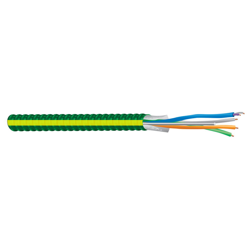 59226101 MC-PCS HCF Duo Type THHN Type MC Power and Control/Signal Cable, Coil Packaging, 277/480 V, (2) 12 AWG Stranded Copper Conductor, 250 ft L
