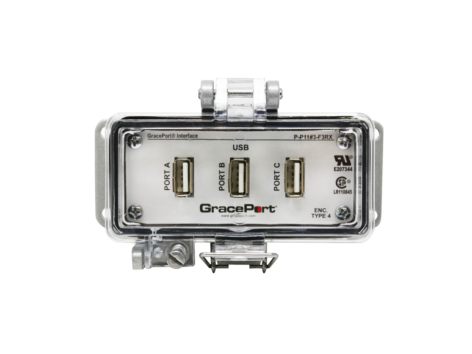P-P11#3-F3RX Cable Panel Interface Connector, Polycarbonate Housing