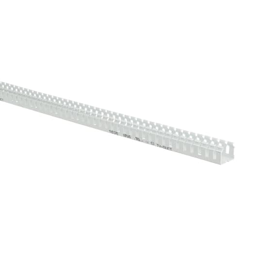TYD1X1NPW6 Ty-Duct Wiring Duct, 0.195 x 0.625 in Narrow Slot, 1 in W x 1 in D, PVC