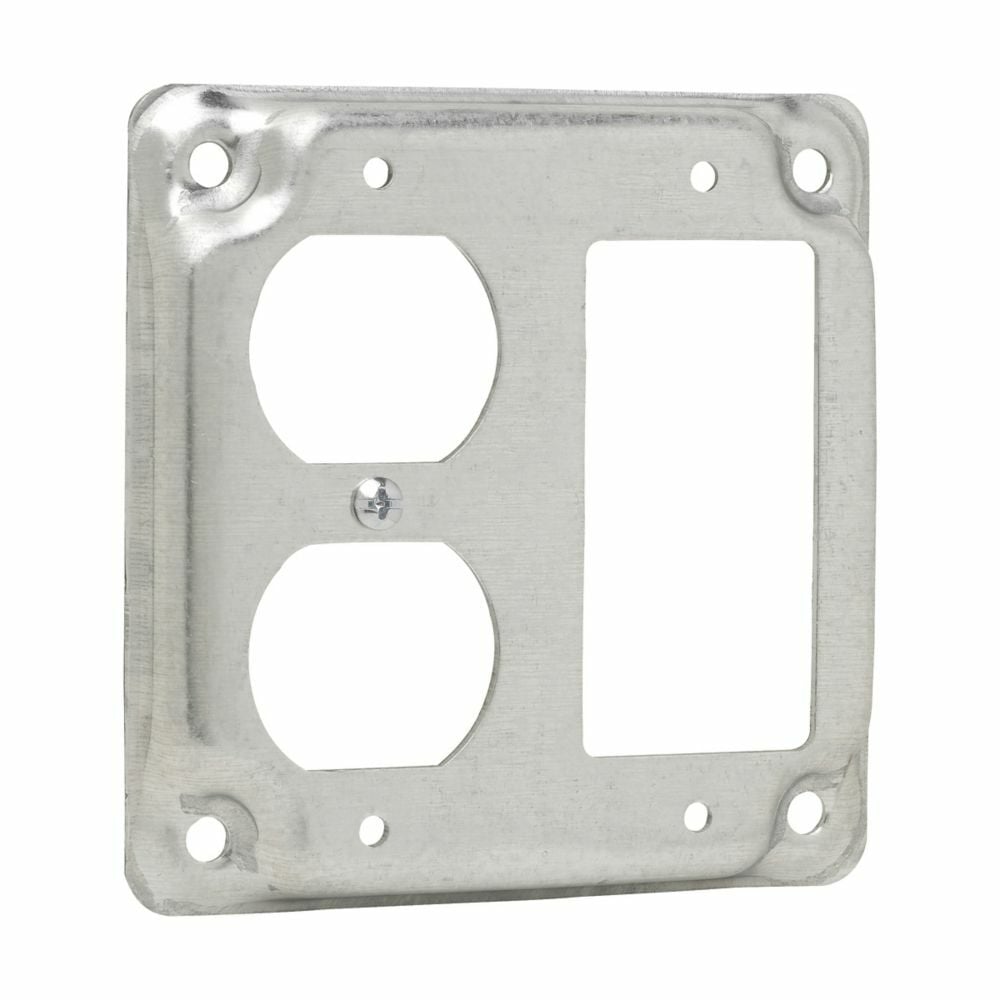 TP517 Thepitt Cover, 4 in L x 4 in W, Raised Surface Cover, Steel