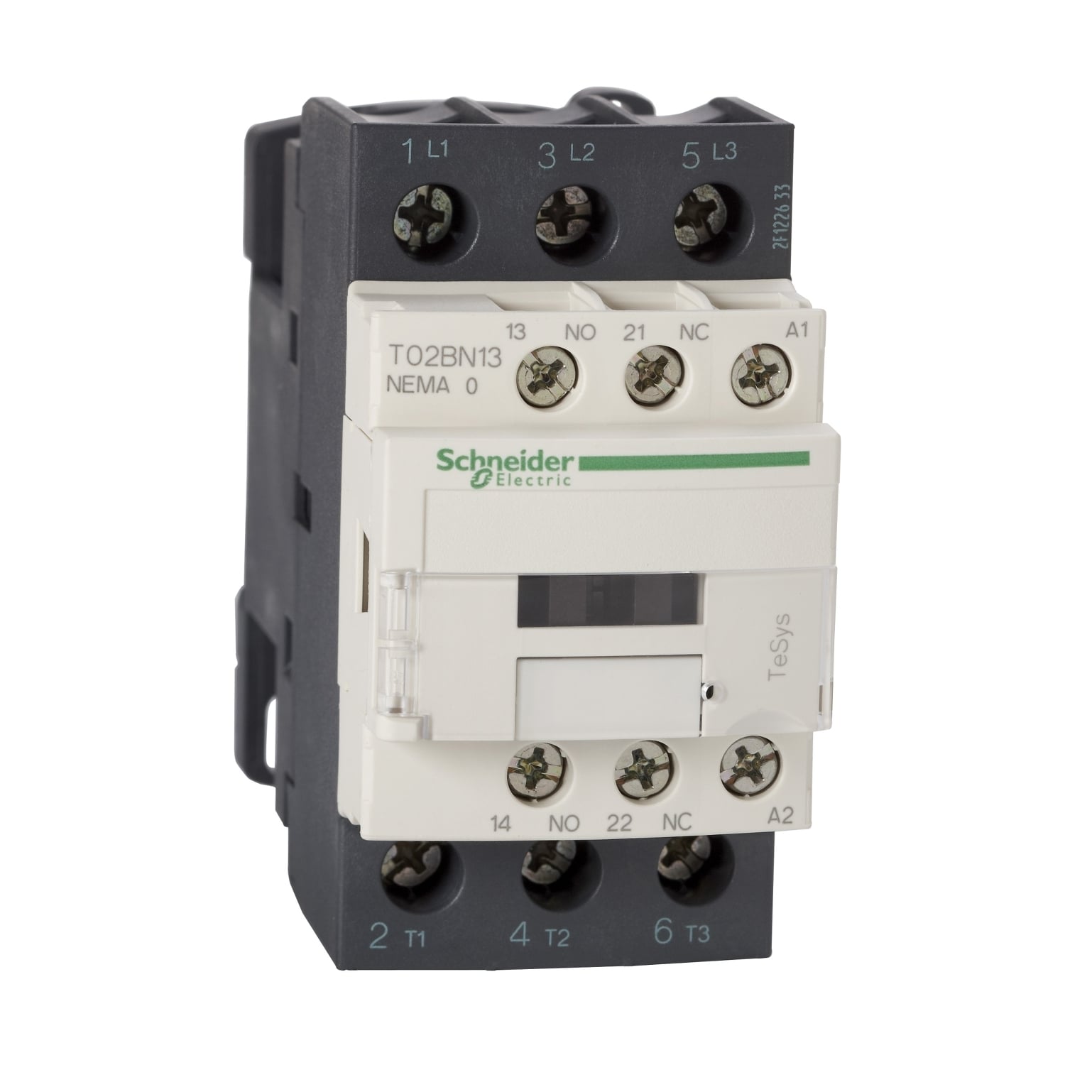 T02BN13G7 Non-Reversing Contactor, 120 V AC V Coil, 18 A, 1NO-1NC Contact, 3 Poles