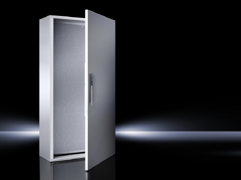 5113500 CM Series Compact Enclosure, 24 in W x 16 in D x 47 in H, NEMA 12/IP55, Carbon Steel/Sheet Steel