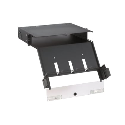FCE2U OptiCom QuickNet 2RU Fiber Cassette Enclosure