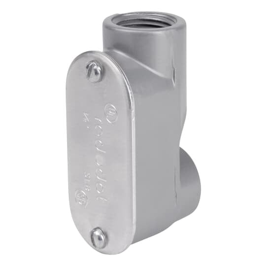 ASLB-3 Red Dot Type LB Service Entrance Body With Cover, Gasket, (2) 1 in Hub, Die Cast Aluminum, Lacquered