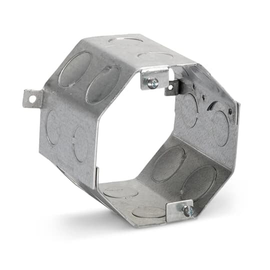 54561-1/2-3/4 Steel City Drawn Masonry Concrete Box, Steel, 41 cu-in Capacity, 1 Outlets, 16 Knockouts