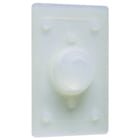 Stainless Steel Cover 4515 Round Mat, mounts to Standard Switch Box