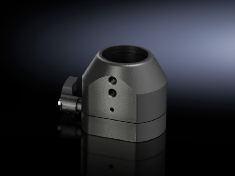 6501050 Rotating/Tilting Enclosure Coupling, 90 mm H x 71 mm W, For Use With Model CP 60/40 Enclosure Section of Support Arm Connection, Steel, Graphite Gray