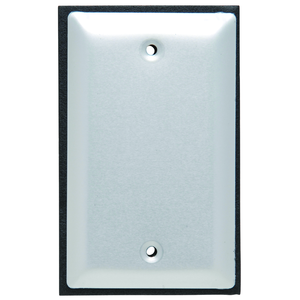 WPB1 1-Gang Blank Cover, Brushed Aluminum