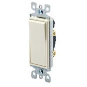 5611-2I Grounding Lighted Handle Illuminated AC Quiet Switch, 120/277 V AC, 15 A, 1/2 hp, 2 hp Power Rating