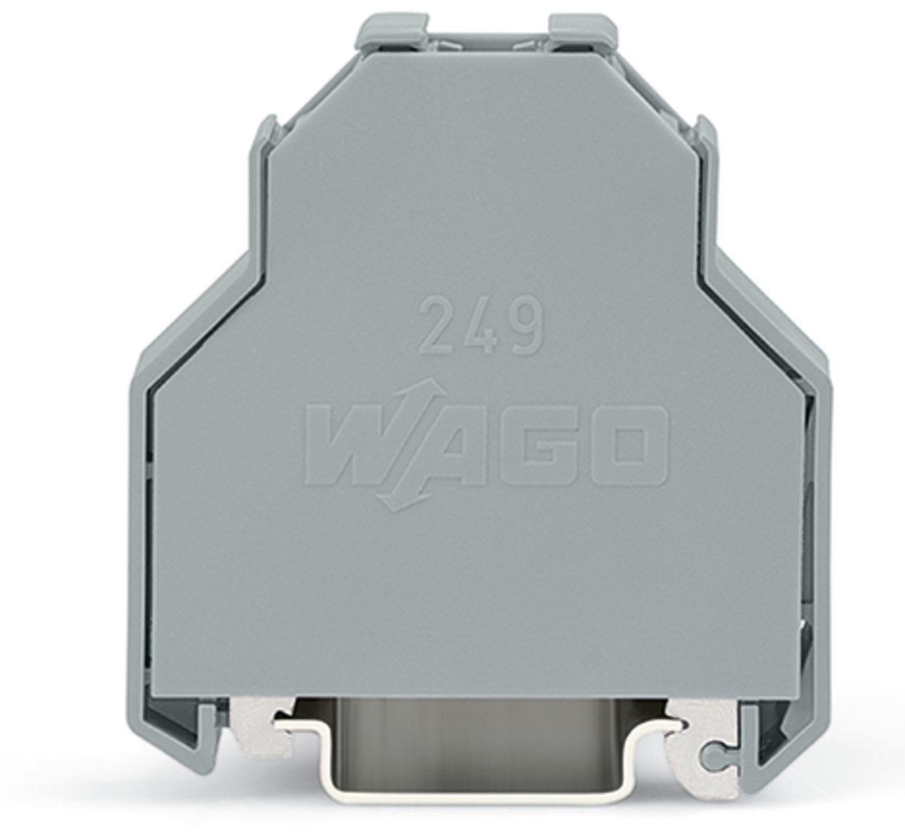 249-197 End Stop, For Use With DIN-Rail 35 x 15 and 35 x 7.5, Gray
