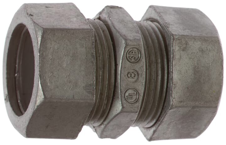 TK-2110-SC Steel City Compression Coupling, 4 in, For Use With EMT Conduits, Die Cast Zinc
