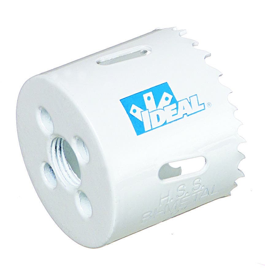 36-555 Hole Saw, 4-3/8 in Dia, 1-7/8 in D Cutting, Bi-Metal Cutting Edge, 7/16 in, 3/8 in Arbor