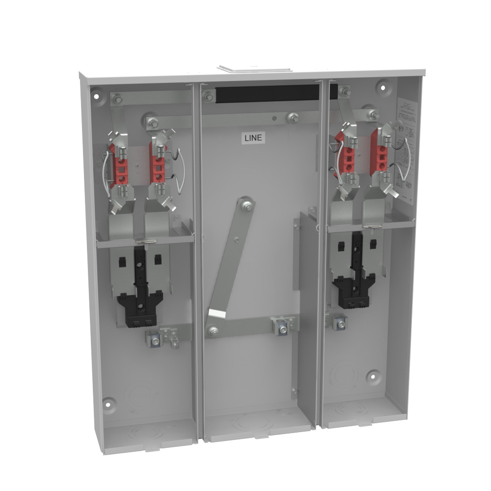 U5902-X-KK 4 Term, Ringless, Large Closing Plate, Horn Bypass, 2 Position, 2-125 Amp, Main Breaker Provision, 22 kAIC