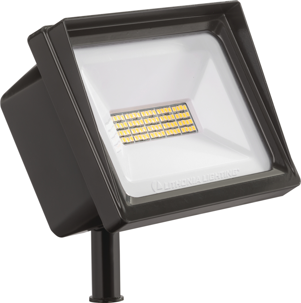 QTE LED P2 50K 120 THK DDB M6 QTE Rectangular Flood Light, LED Lamp, 40 W Fixture, 120 V, Dark Bronze Housing