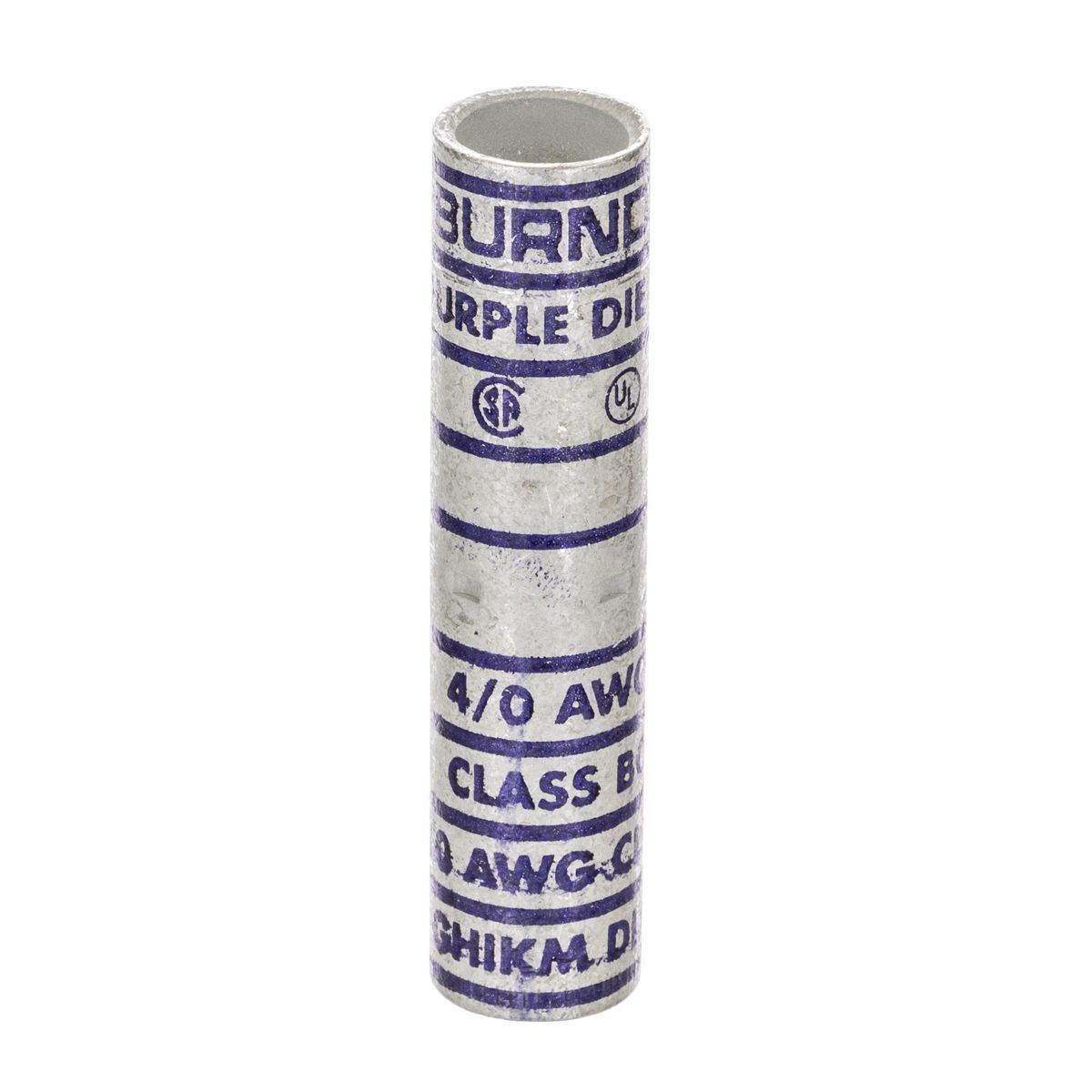 YSV28FX Compression Splice, 4/0 AWG Conductor Code/Flex Conductor, Die Code: 15, 3.29 in L, Copper