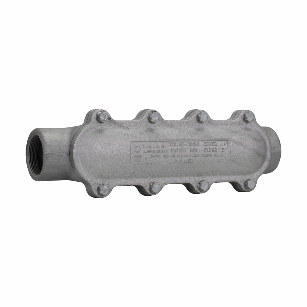EKC40 Condulet Conduit Outlet Body With Cover, 1-1/4 in Hub, Feraloy Iron Alloy