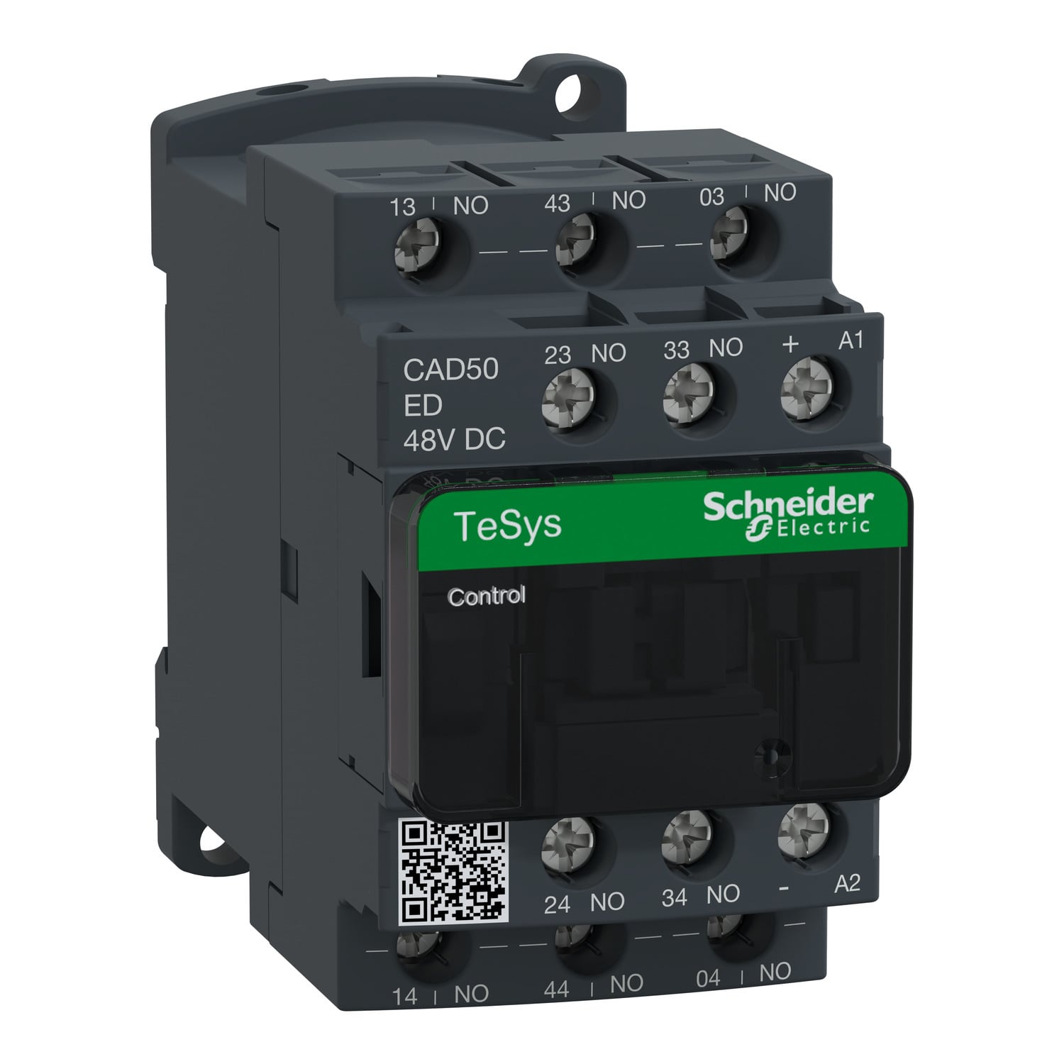 CAD50ED TeSys D CAD Series Control Relay, 10 A, 5NO 5 Form A Contact, 48 VDC V Coil