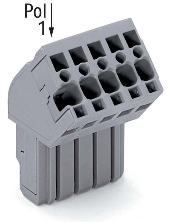 769-107/022-000 Operating Tool 1-Conductor Female Connector, 500 V, 32 A, 28 to 12 AWG Wire, 7 Poles