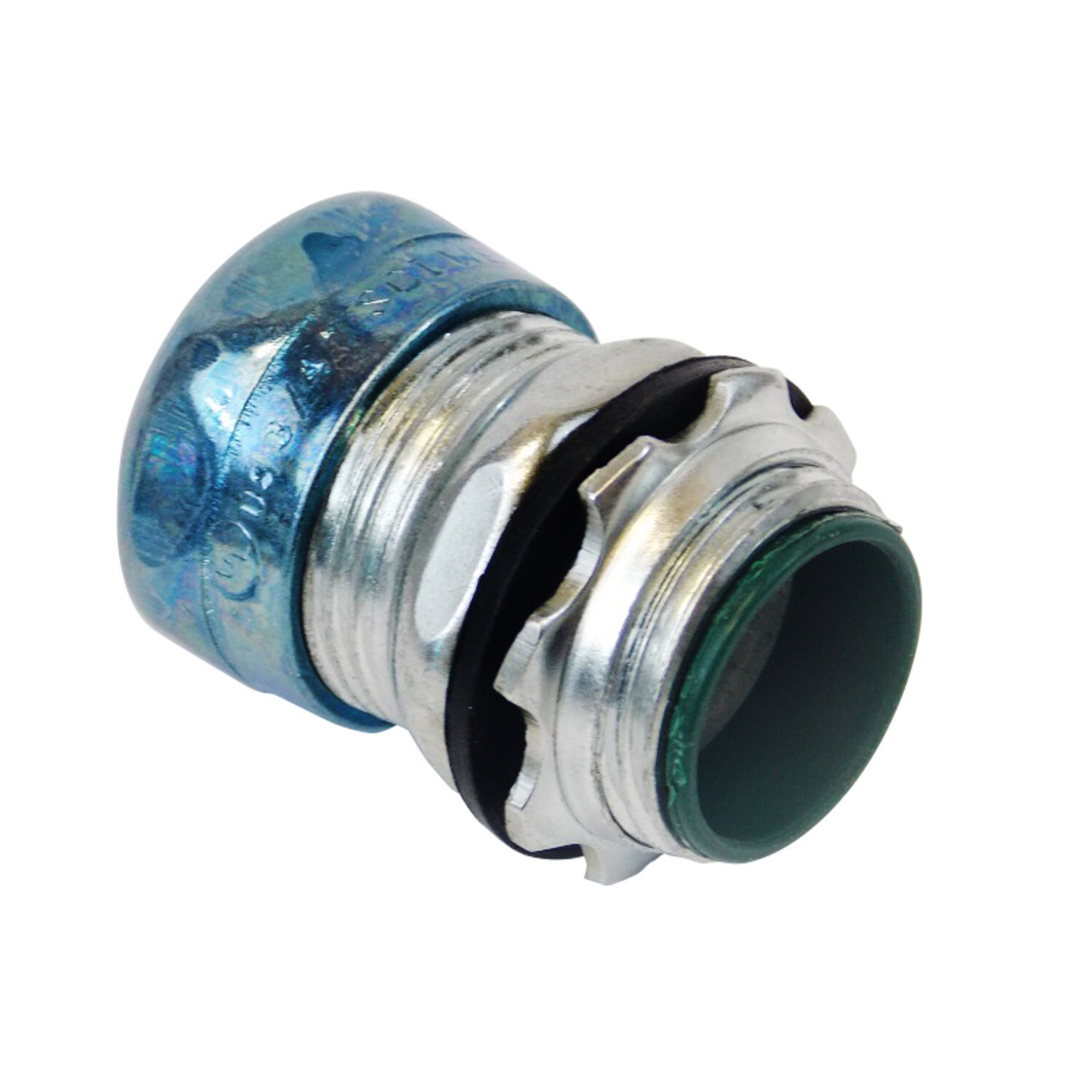 CCR-250KON Straight Compression Connector, 2-1/2 in Trade, For Use With EMT Conduit, Steel, Zinc Plated