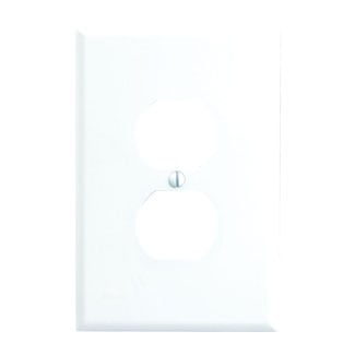 88103 Oversized Wall Plate, 1 Gangs, 3-1/2 in W x 5-1/4 in H, Thermoset, White