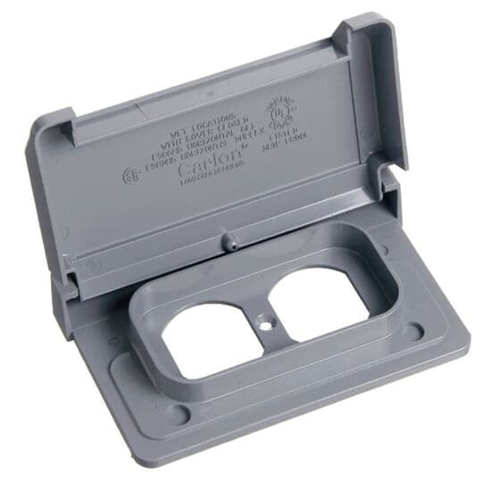 E98DHGN-CAR Carlon Weatherproof T-Box Cover, 4.62 in L x 4.62 in W x 2 in D, Lexan