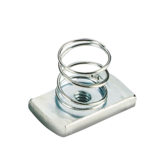 B100-3/8SS Superstrut 100 Regular Short Spring Nut, 3/8-16 UNC Thread, For Use With B Series Channel and Insert, Stainless Steel