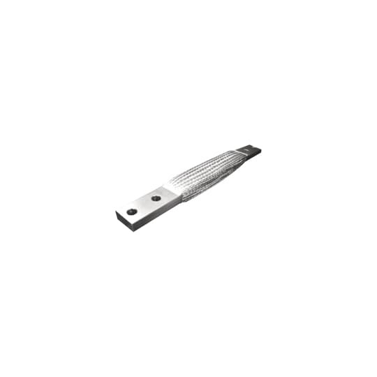 STB150A1508 Blackburn Boreal 2-Hole Standard Flexible NEMA Braid Connector, 30 AWG, 9/16 in Mounting Hole, Copper, Tin Plated