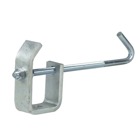 Clamp, Adjustable Beam, Beam Flange Width 2-1/2 Inch to 6 Inch, 1/2 Inch Rod, Steel