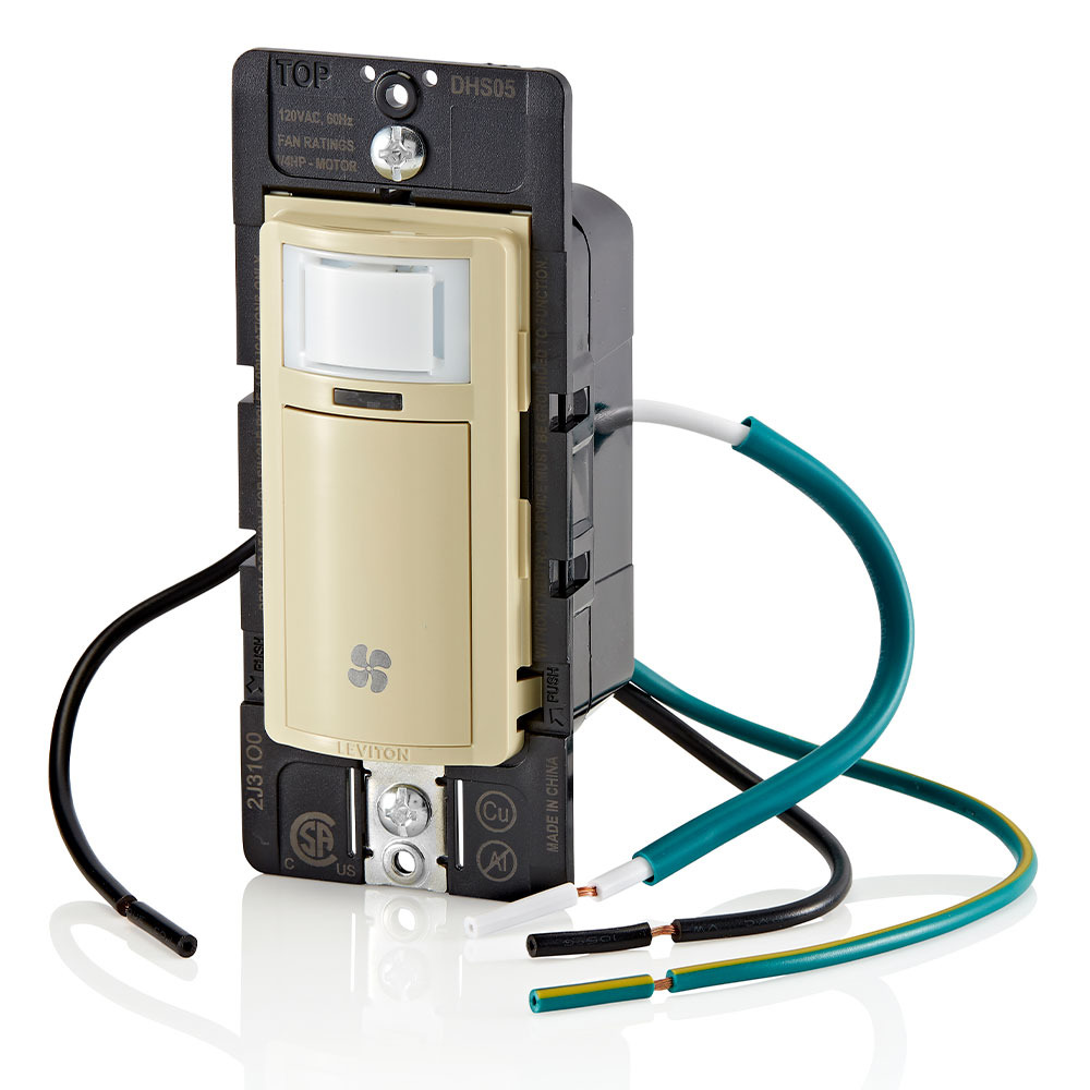 DHS05-1LI DHS05 1-Pole, No Neutral Switch, 120 V AC, Ivory