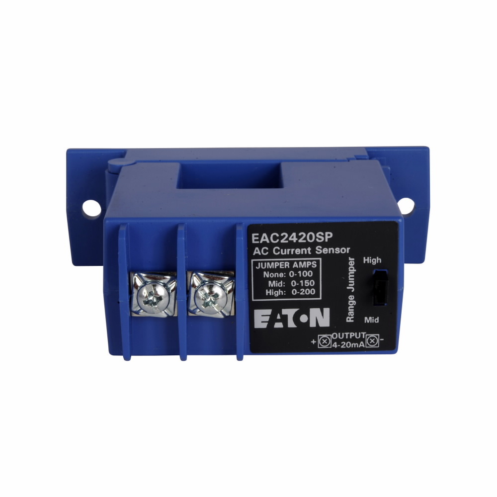 EAC2420SP CurrentWatch Top Terminal Current Sensor, 300 ms Response, Analog Output, 24 V DC