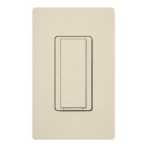 RRD-8ANS-LA Maestro RF Switch for RA2Select/RA3, 8 Amp Light/5.8 Amp Motor, 1 Pole/Multi-Location, Neutral Required, 120V, Light Almond