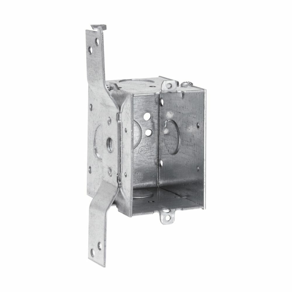 TP222 Thepitt Deep Gangable Welded Switch Box, Steel, 12.5 cu-in Capacity, 1 Gang, 2 Knockouts, 2 in W x 2-1/2 in D x 3 in H