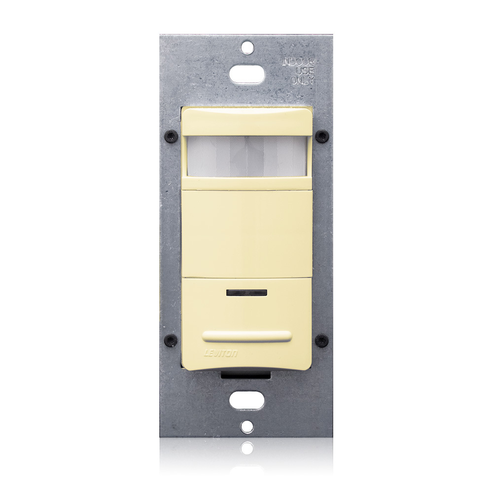 ODS15-IDI 1-Pole Low-Profile Photocell Controlled Single Relay Occupancy Sensor With Self-Adaptive Technology, 120/230/277 V AC, PIR Sensor, 2100 sq-ft Coverage, 180 deg Viewing