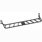 49005-DMB High Density Cable Management Bar, For Use With QuickPort High Density Flat Patch Panel, 1U Rack Mount, Aluminum, Black