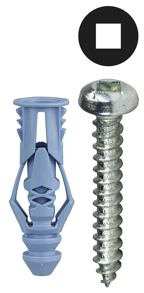 TG10KSQTP Multi-Grip Anchor Kit, 201 Pieces, Nylon