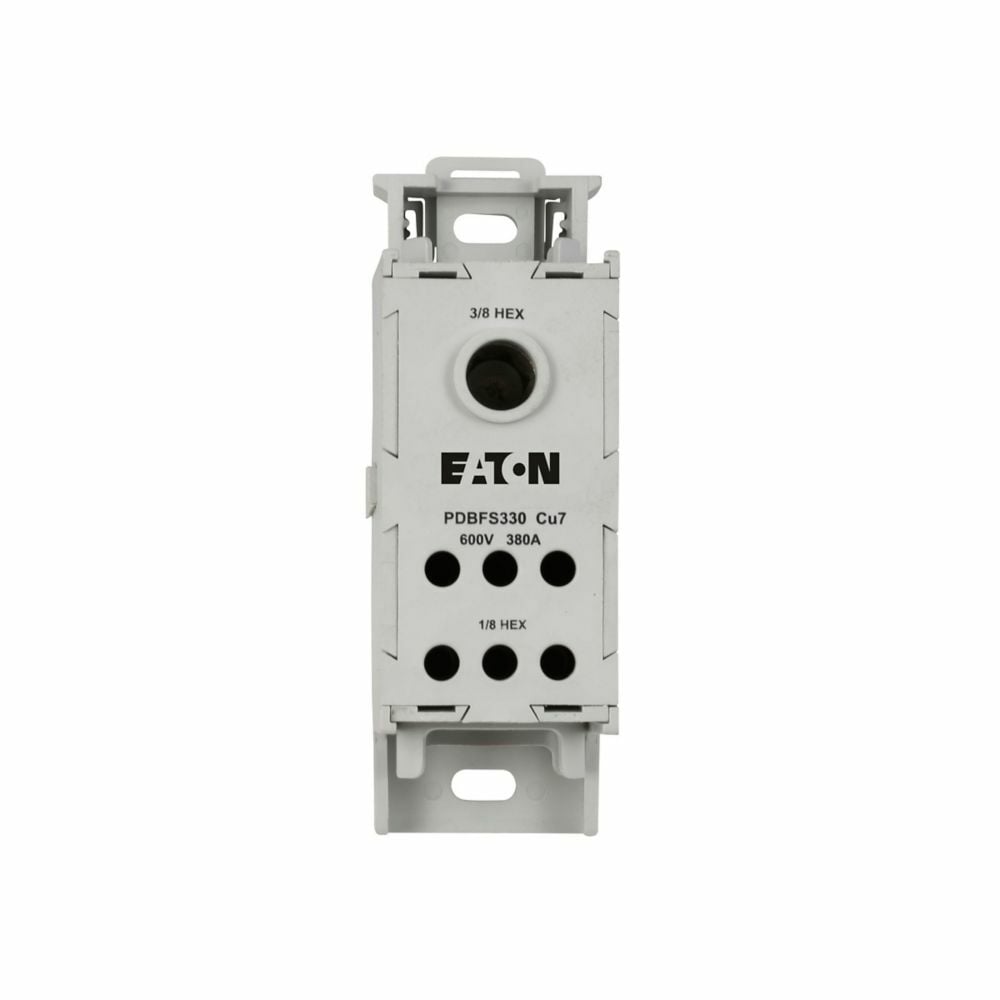 CHDB330F Enclosed Power Distribution Block, 600 V AC, 380 A, 1 Pole, 6 AWG to 500 kcmil, 14 to 2 AWG Wire