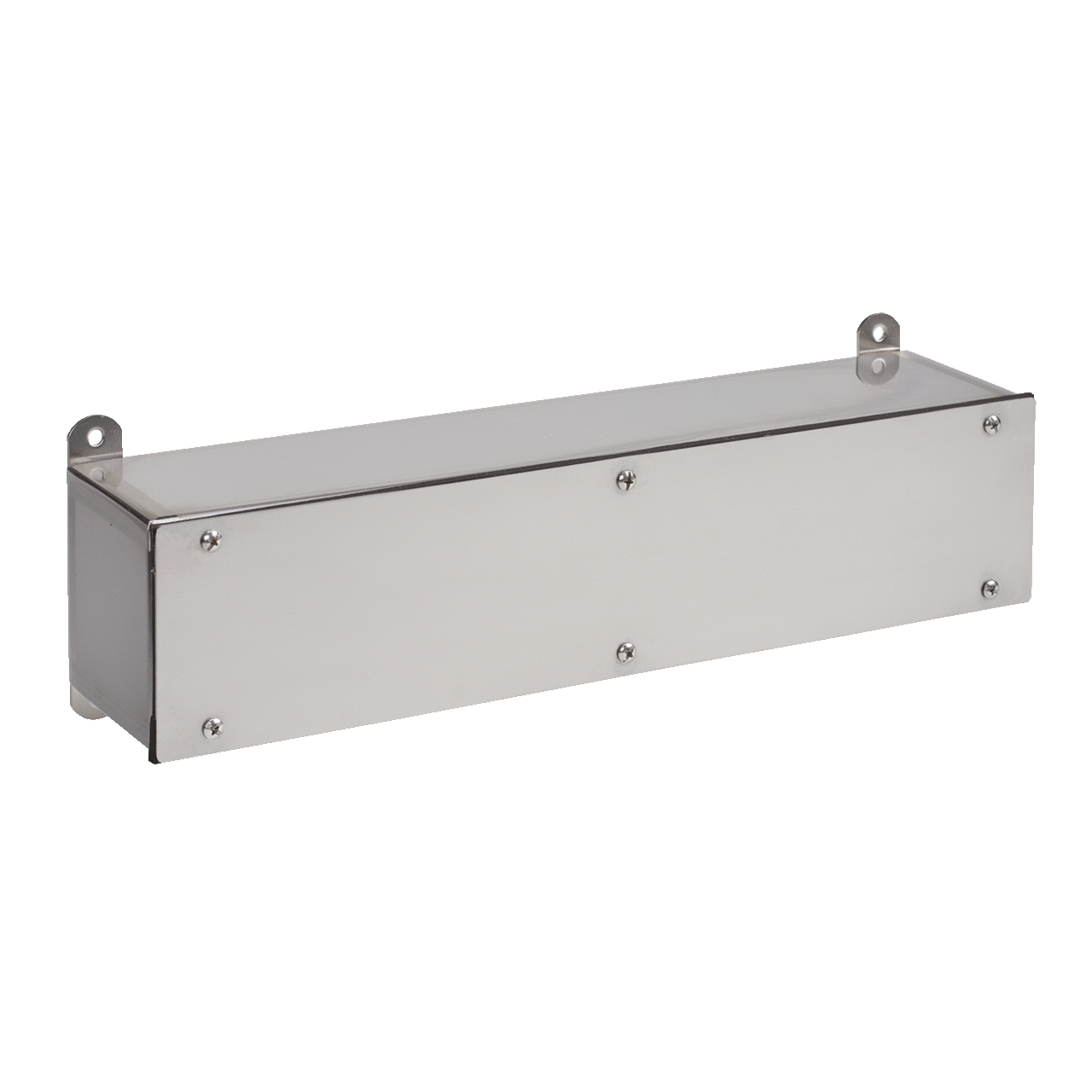 F4424SCSS F24 Series Angled Wiring Trough, 24 in L x 4 in W x 5-1/2 in H, Threaded Cover, 304 Stainless Steel
