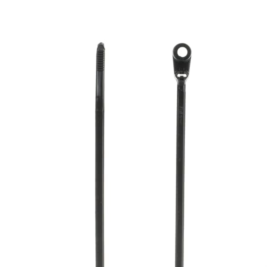 TY534MX Ty-Rap Integrated Mounting Hole Cable Tie, 6 in L x 0.14 in W x 0.04 in THK, Nylon/Polyamide 6.6