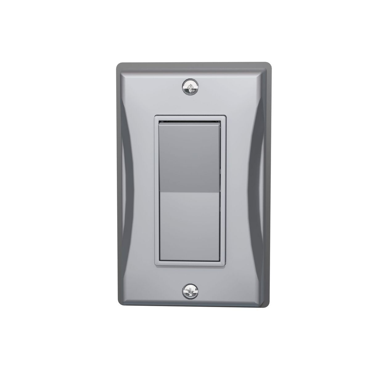 5122-0 1-Gang Non-Metallic Vertical Weatherproof Decorator Switch Cover, 1.525 in L x 4.82 in H, For Use With 1-Pole/3-Way Decorator Switch, Gray